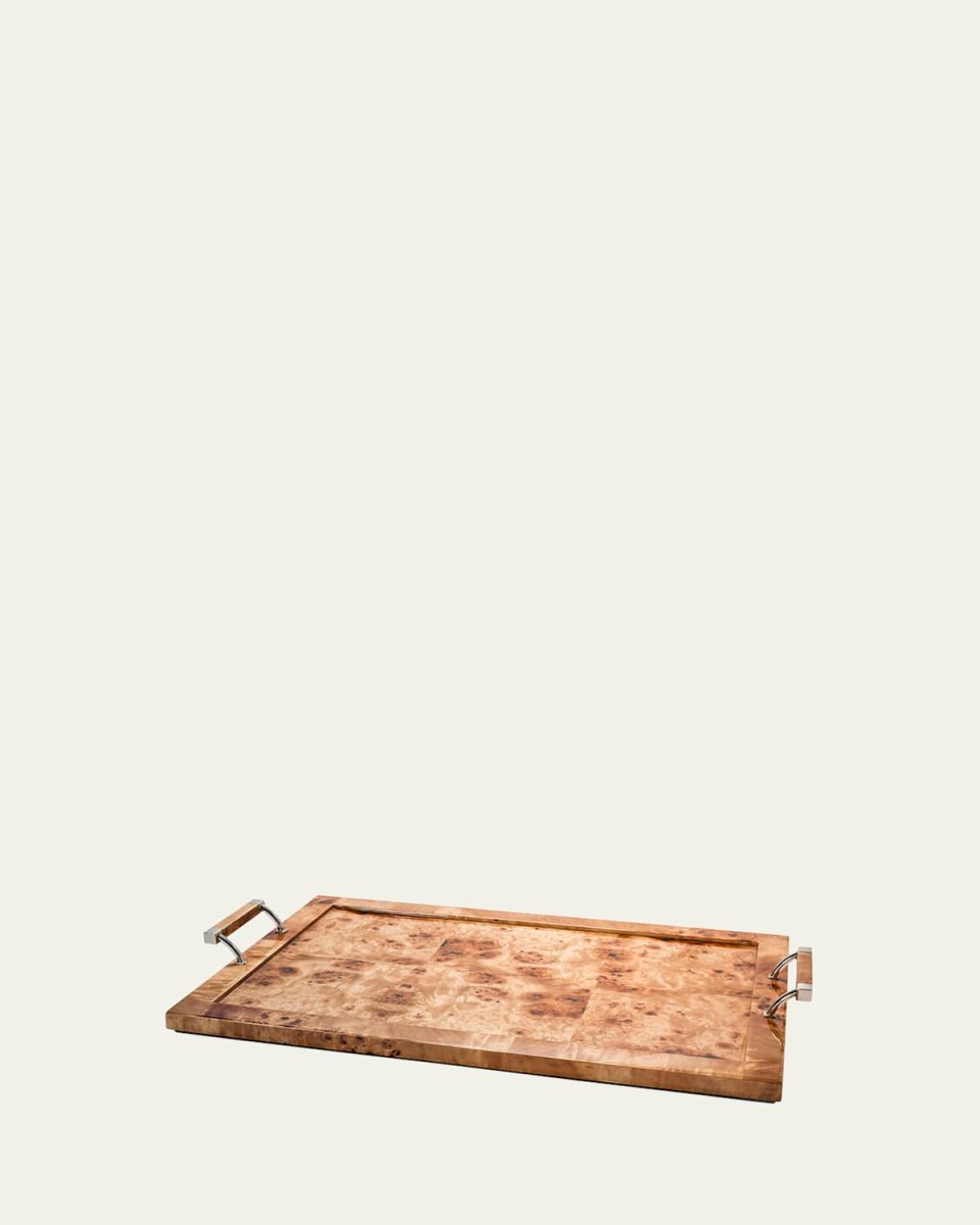 Burl Veneer Large Tray